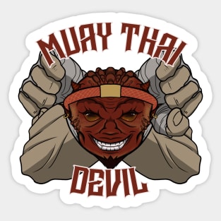 Muay Thai Devil Sticker